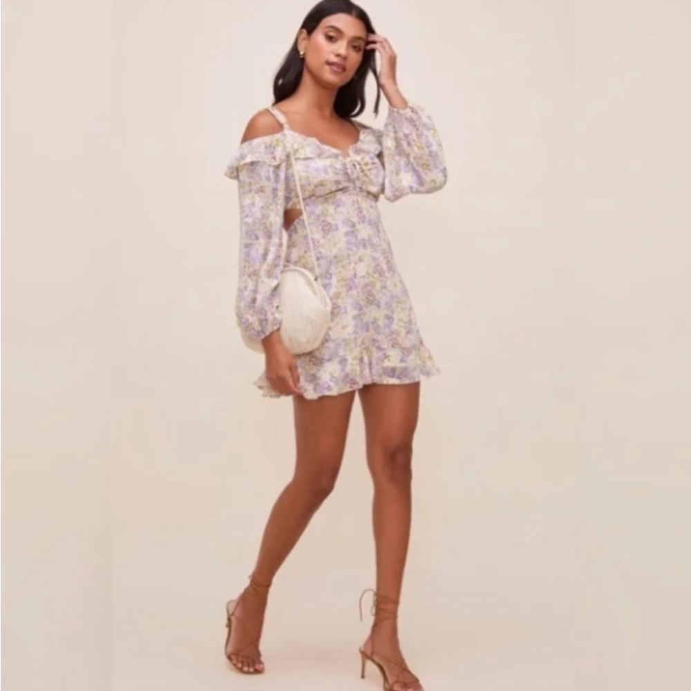 NWT ASTR the Label Anastasia Cottagecore Cutout Floral Dress